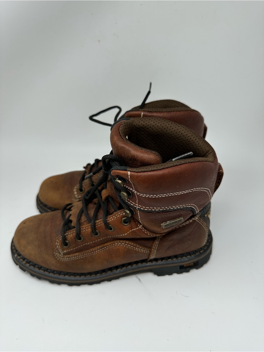 Georgia Boots Women's 7" Logger DK Brown leather Size 9M